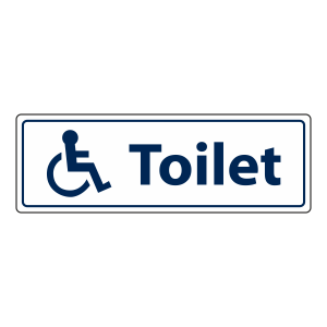 Disabled Toilet Sign (Landscape)