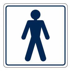 Gents Toilet Sign (Square)
