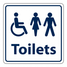 Disabled / Ladies / Gents Toilet Sign (Square)