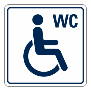 Disabled WC Sign (Square)