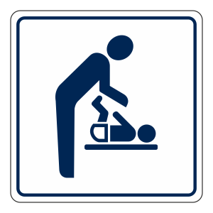 Baby Changing Facilities Sign (Square)