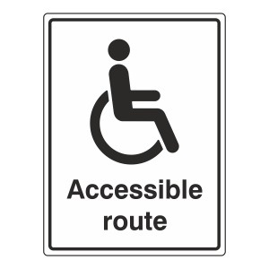 Accessible Route Sign