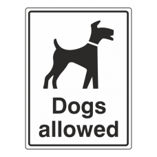 Dogs Allowed General Sign