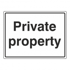 Private Property Sign (Large Landscape)