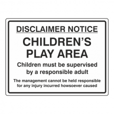 Children's' Play Area Sign (Large Landscape)
