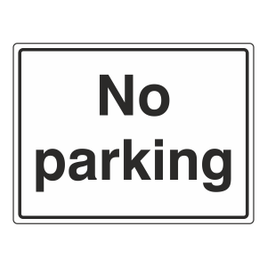 No Parking General Sign (Large Landscape)