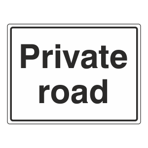 Private Road General Sign (Large Landscape)