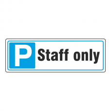 Parking - Staff Only Sign (Landscape)