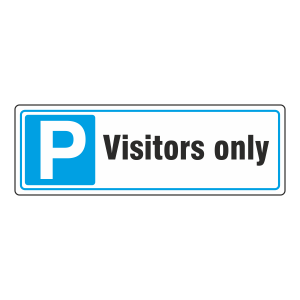 Parking - Visitors Only Sign (Landscape)
