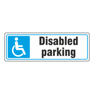 Parking - Disabled Parking Sign (Landscape)