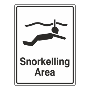 Snorkelling Area Sign