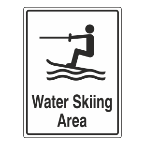 Water Skiing Area Sign