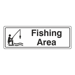 Fishing Area Sign (Landscape)