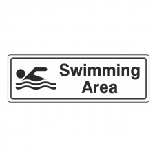 Swimming Area Sign (Landscape)