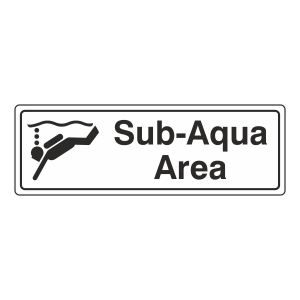 Sub-Aqua Area Sign (Landscape)