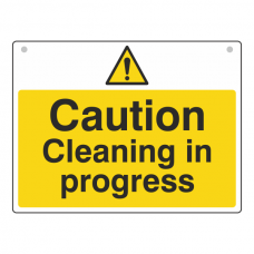 Caution Cleaning In Progress Sign (Large Landscape)