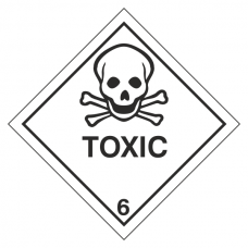 Toxic Hazard Warning Label