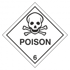 Poison Hazard Warning Label