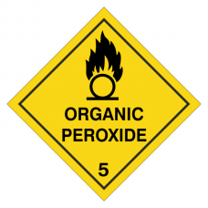 Organic Peroxide Hazard Warning Label
