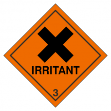 Irritant Hazard Warning Label