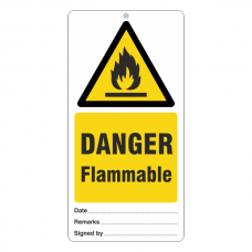 Danger Flammable Tie Tag