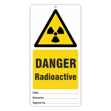 Danger Radioactive Tie Tag