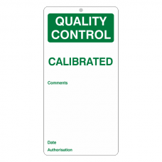 Quality Control - Calibrated Tie Tag