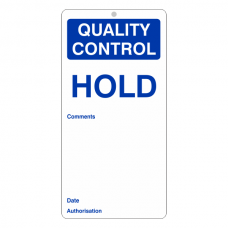Quality Control - Hold Tie Tag