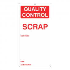 Quality Control - Scrap Tie Tag