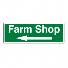 Farm Shop Arrow Left Sign (Landscape)
