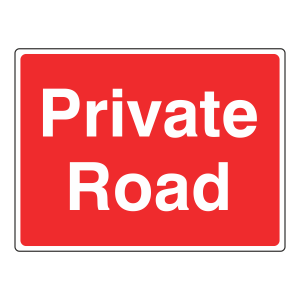 Private Road Farm Sign (Large Landscape)