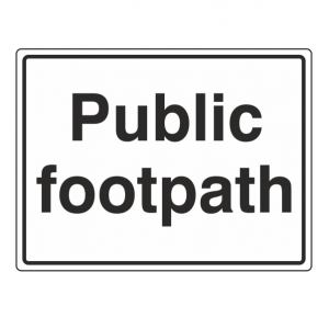 Public Footpath Sign (Large Landscape)
