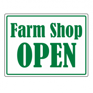 Farm Shop OPEN Sign (Large Landscape)