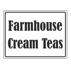 Farmhouse Cream Teas Sign (Large Landscape)