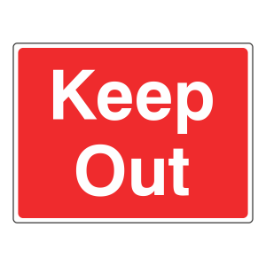 Keep Out Farm Sign (Large Landscape)