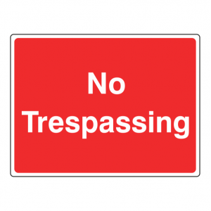 No Trespassing Farm Sign (Large Landscape)