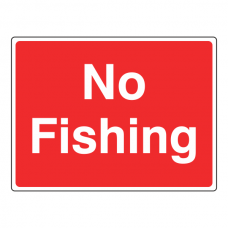 No Fishing Farm Sign (Large Landscape)