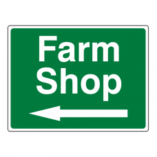 Farm Shop Arrow Left Sign (Large Landscape)
