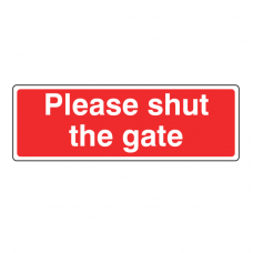 Please Shut The Gate Farm Sign (Landscape)