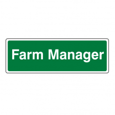 Farm Manager Sign (Landscape)