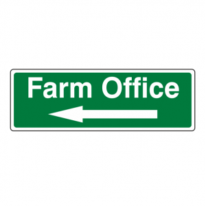 Farm Office Arrow Left Sign (Landscape)