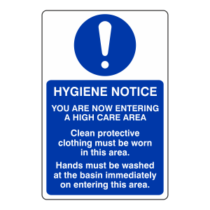 Hygiene Notice Sign