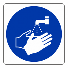 Wash Hands Sign (Square)