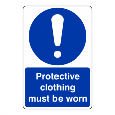 Protective Clothing Must Be Worn Catering Sign