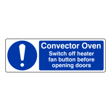 Convector Oven Sign (Landscape)