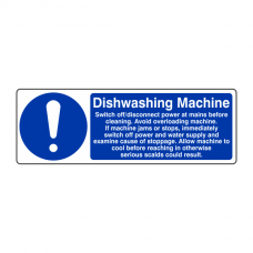 Dishwashing Machine Sign (Landscape)