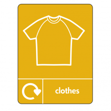 Clothes Recycling Sign (WRAP)