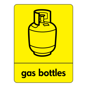 Gas Bottles Recycling Sign (WRAP)