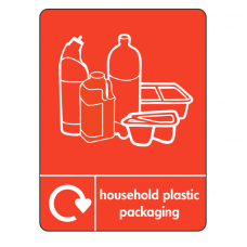 Household Plastic Packaging Recycling Sign (WRAP)