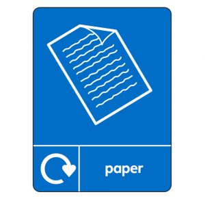Paper Recycling Sign (WRAP)